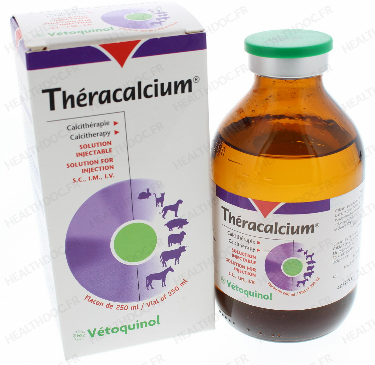 Buy THERACALCIUM 250 mL for Pigs, Rabbits, Dogs, Horses, Cats